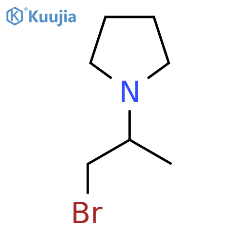 1-(1-Bromopropan-2-yl)pyrrolidine structure