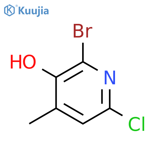 2-bromo-6-chloro-4-methylpyridin-3-ol structure