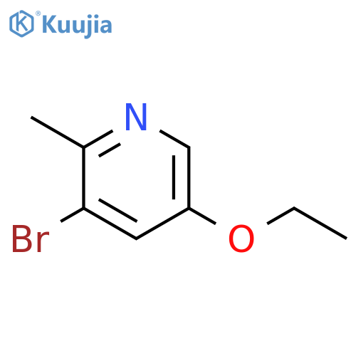 3-Bromo-5-ethoxy-2-methylpyridine structure