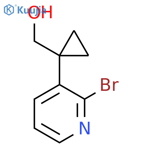 [1-(2-Bromopyridin-3-yl)cyclopropyl]methanol structure