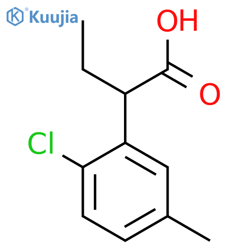 2-(2-Chloro-5-methylphenyl)butanoic acid structure