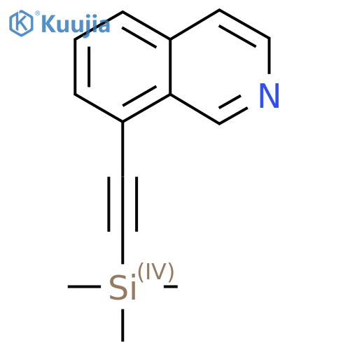 8-((Trimethylsilyl)ethynyl)isoquinoline structure