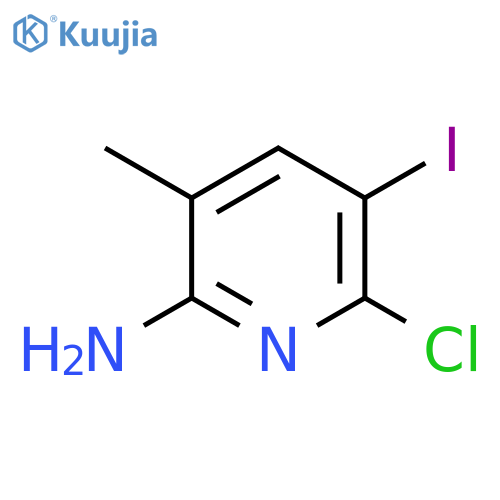 6-Chloro-5-iodo-3-methylpyridin-2-amine structure
