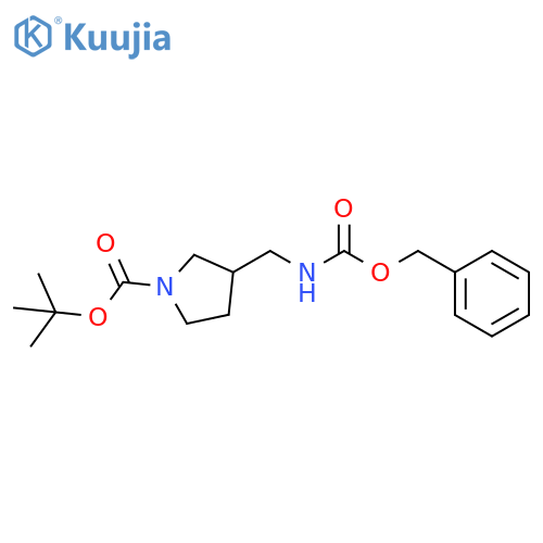 tert-butyl 3-({[(benzyloxy)carbonyl]amino}methyl)pyrrolidine-1-carboxylate structure