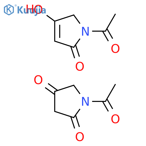 1-acetyl-1,5-dihydro-4-hydroxy-2H-Pyrrol-2-one structure
