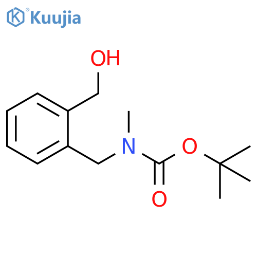 tert-Butyl 2-(hydroxymethyl)benzyl(methyl)carbamate structure