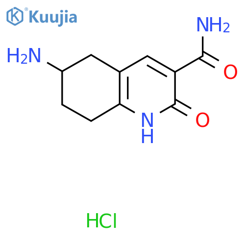 6-Amino-2-oxo-1,2,5,6,7,8-hexahydroquinoline-3-carboxamide hydrochloride structure
