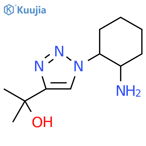 1H-1,2,3-Triazole-4-methanol, 1-(2-aminocyclohexyl)-α,α-dimethyl- structure