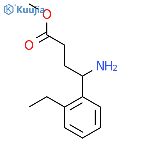 Methyl 4-amino-4-(2-ethylphenyl)butanoate structure