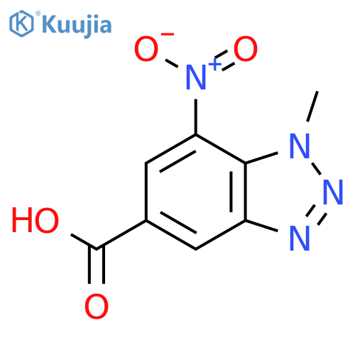 1-Methyl-7-nitro-1H-benzotriazole-5-carboxylic acid structure