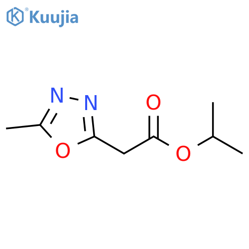 1,3,4-Oxadiazole-2-acetic acid, 5-methyl-, 1-methylethyl ester structure