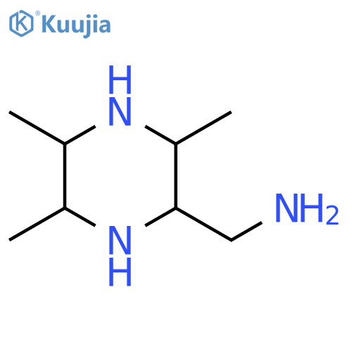2-Piperazinemethanamine, 3,5,6-trimethyl- structure