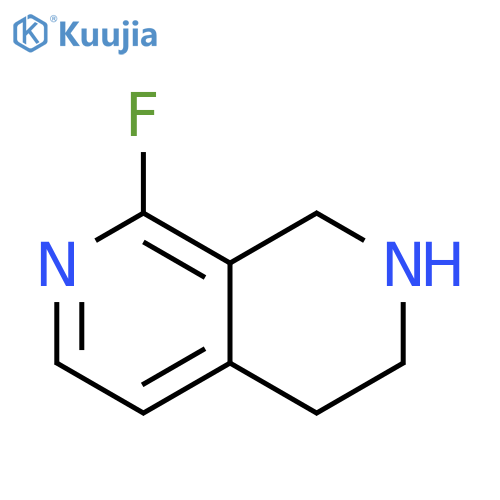 8-fluoro-1,2,3,4-tetrahydro-2,7-naphthyridine structure