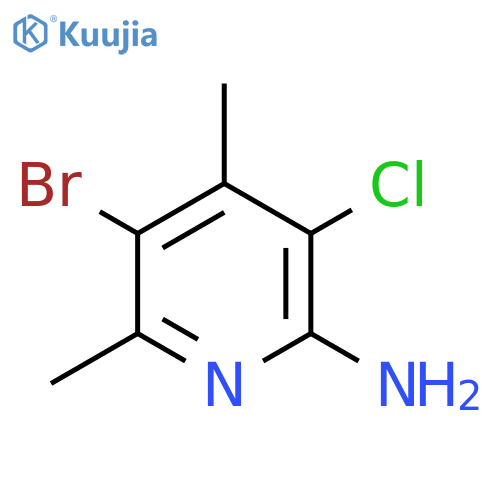 5-Bromo-3-chloro-4,6-dimethylpyridin-2-amine structure