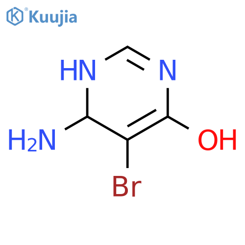 4-Pyrimidinol, 6-amino-5-bromo-3,6-dihydro- structure