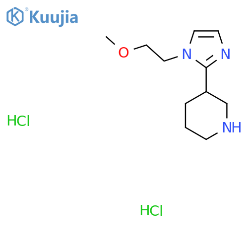 3-1-(2-Methoxyethyl)-1H-imidazol-2-ylpiperidine dihydrochloride structure