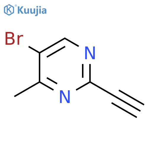 5-Bromo-2-ethynyl-4-methylpyrimidine structure