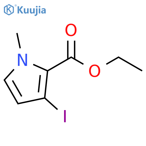 1H-Pyrrole-2-carboxylic acid, 3-iodo-1-methyl-, ethyl ester structure