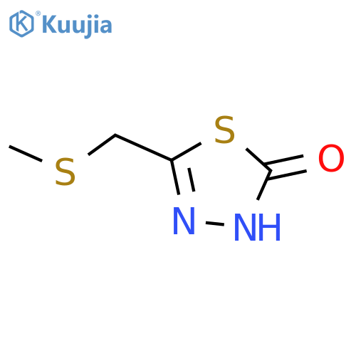 1,3,4-Thiadiazol-2(3H)-one, 5-[(methylthio)methyl]- structure
