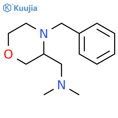 1-(4-benzylmorpholin-3-yl)-N,N-dimethylmethanamine structure