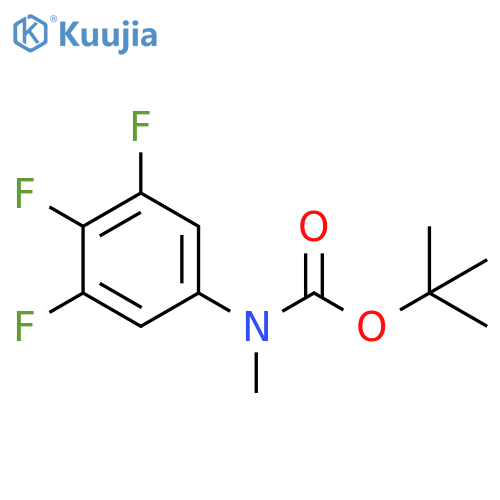 tert-butyl methyl(3,4,5-trifluorophenyl)carbamate structure