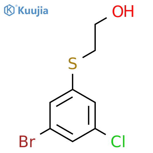 2-(3-Bromo-5-chloro-phenylsulfanyl)-ethanol structure