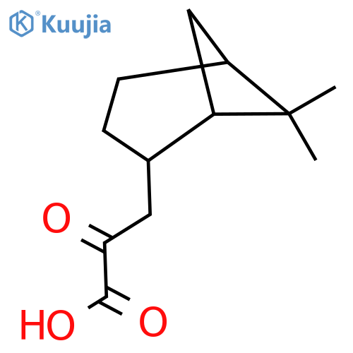 3-{6,6-Dimethylbicyclo[3.1.1]heptan-2-yl}-2-oxopropanoic acid structure
