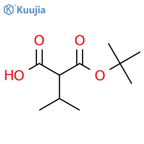 2-(Tert-butyl carboxy)-3-methylbutanoic acid structure