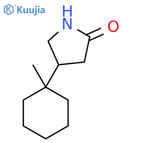 4-(1-Methylcyclohexyl)pyrrolidin-2-one structure