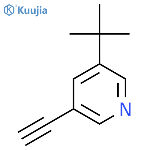 3-(Tert-Butyl)-5-ethynylpyridine structure