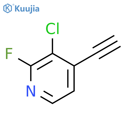3-Chloro-4-ethynyl-2-fluoropyridine structure