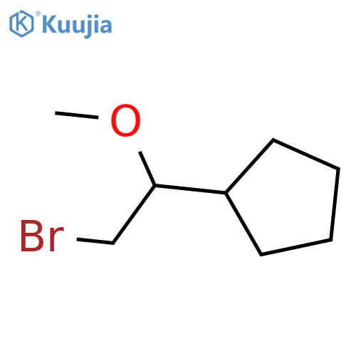 (2-bromo-1-methoxyethyl)cyclopentane structure