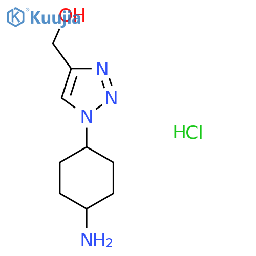 (1-(4-Aminocyclohexyl)-1H-1,2,3-triazol-4-yl)methanol hydrochloride structure