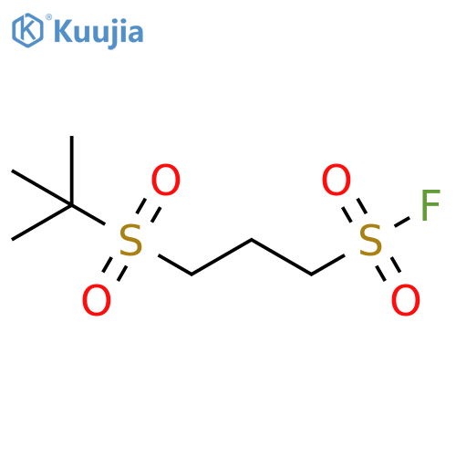 1-Propanesulfonyl fluoride, 3-[(1,1-dimethylethyl)sulfonyl]- structure