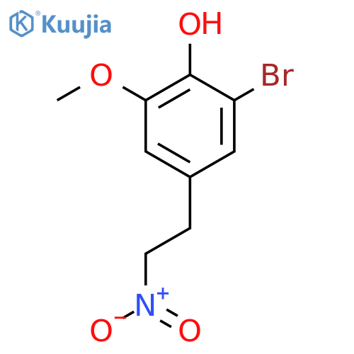 2-Bromo-6-methoxy-4-(2-nitroethyl)phenol structure
