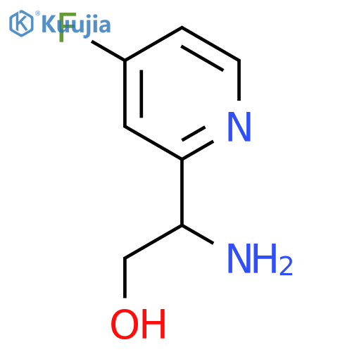 2-Amino-2-(4-fluoropyridin-2-yl)ethan-1-ol structure