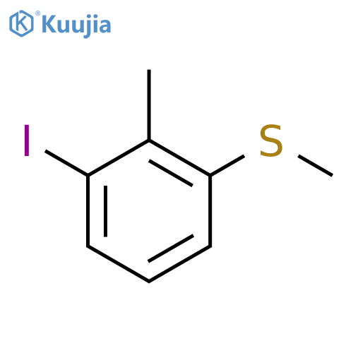 Benzene, 1-iodo-2-methyl-3-(methylthio)- structure