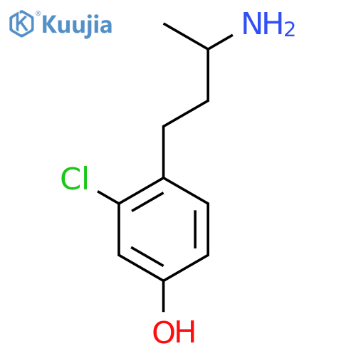 4-(3-Aminobutyl)-3-chlorophenol structure