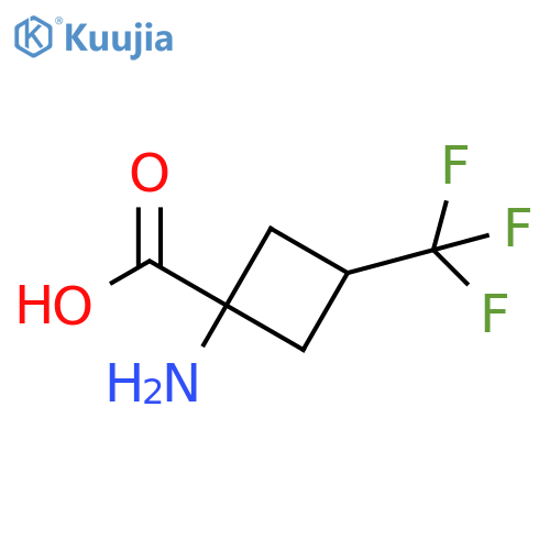 1-amino-3-(trifluoromethyl)cyclobutanecarboxylic acid structure