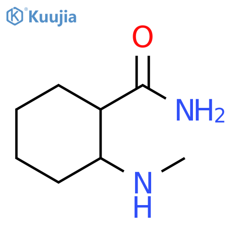 2-(Methylamino)cyclohexane-1-carboxamide structure