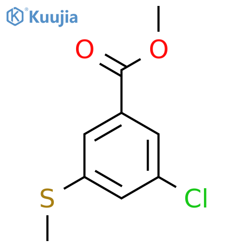 Methyl 3-chloro-5-(methylsulfanyl)benzoate structure