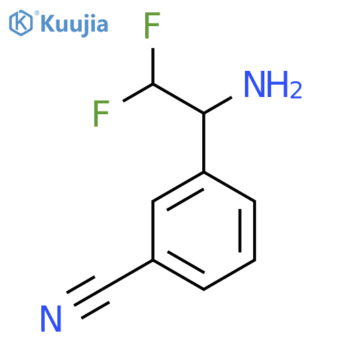3-(1-Amino-2,2-difluoroethyl)benzonitrile structure