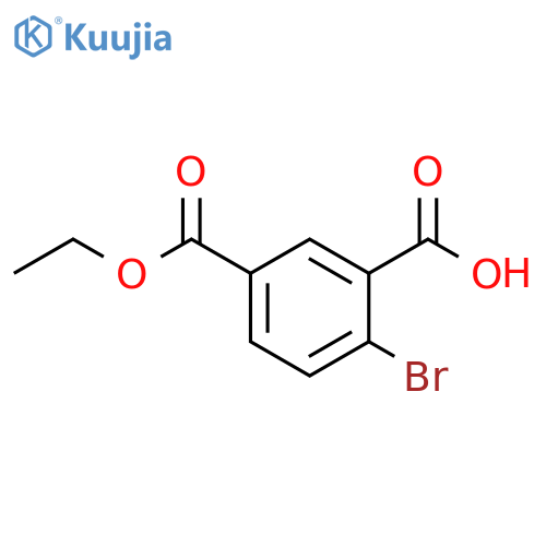 1,3-Benzenedicarboxylic acid, 4-bromo-, 1-ethyl ester structure