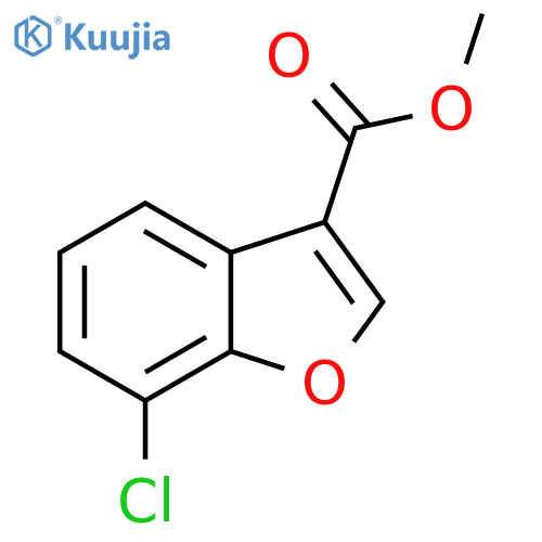 3-Benzofurancarboxylic acid, 7-chloro-, methyl ester structure