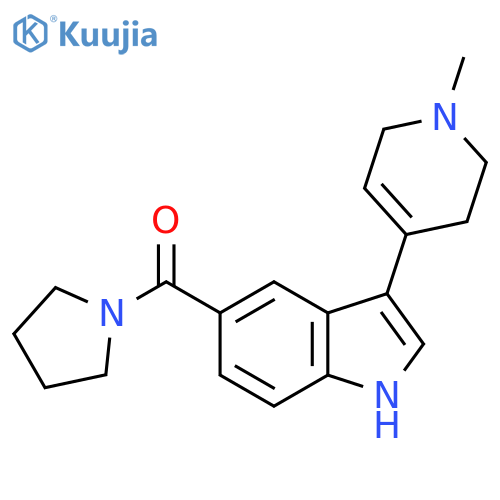 Pyrrolidine,1-[[3-(1,2,3,6-tetrahydro-1-methyl-4-pyridinyl)-1H-indol-5-yl]carbonyl]- structure