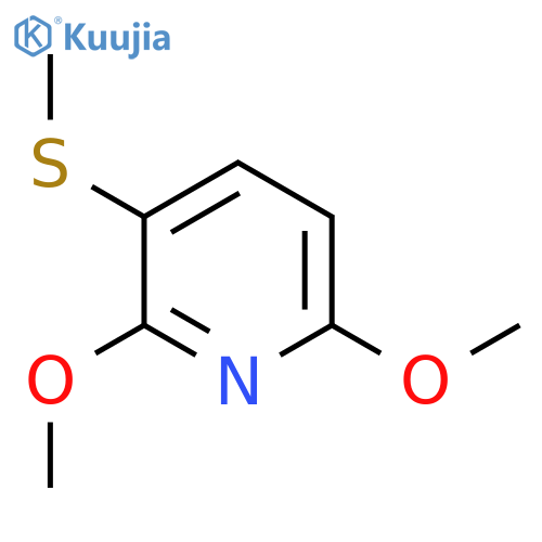 2,6-Dimethoxy-3-(methylsulfanyl)pyridine structure
