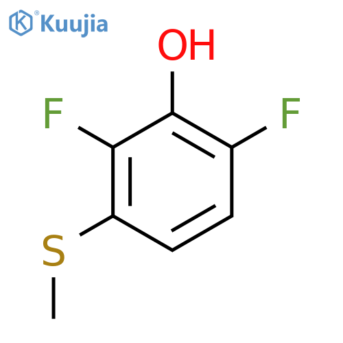 2,6-Difluoro-3-(methylthio)-phenol structure