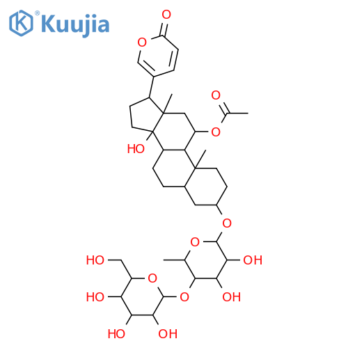 3,11,14-Trihydroxybufa-20,22-dienolide; (3β,5β,11α,14β)-form, 11-Ac, 3-O-[β-D-glucopyranosyl-(1→4)-α-L-rhamnopyranoside] structure