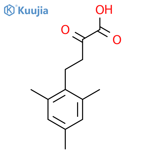 2-Oxo-4-(2,4,6-trimethylphenyl)butanoic acid structure