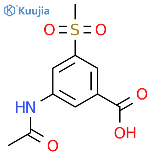 3-Acetamido-5-methanesulfonylbenzoic acid structure